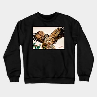 Golden Eagle In Flight Crewneck Sweatshirt